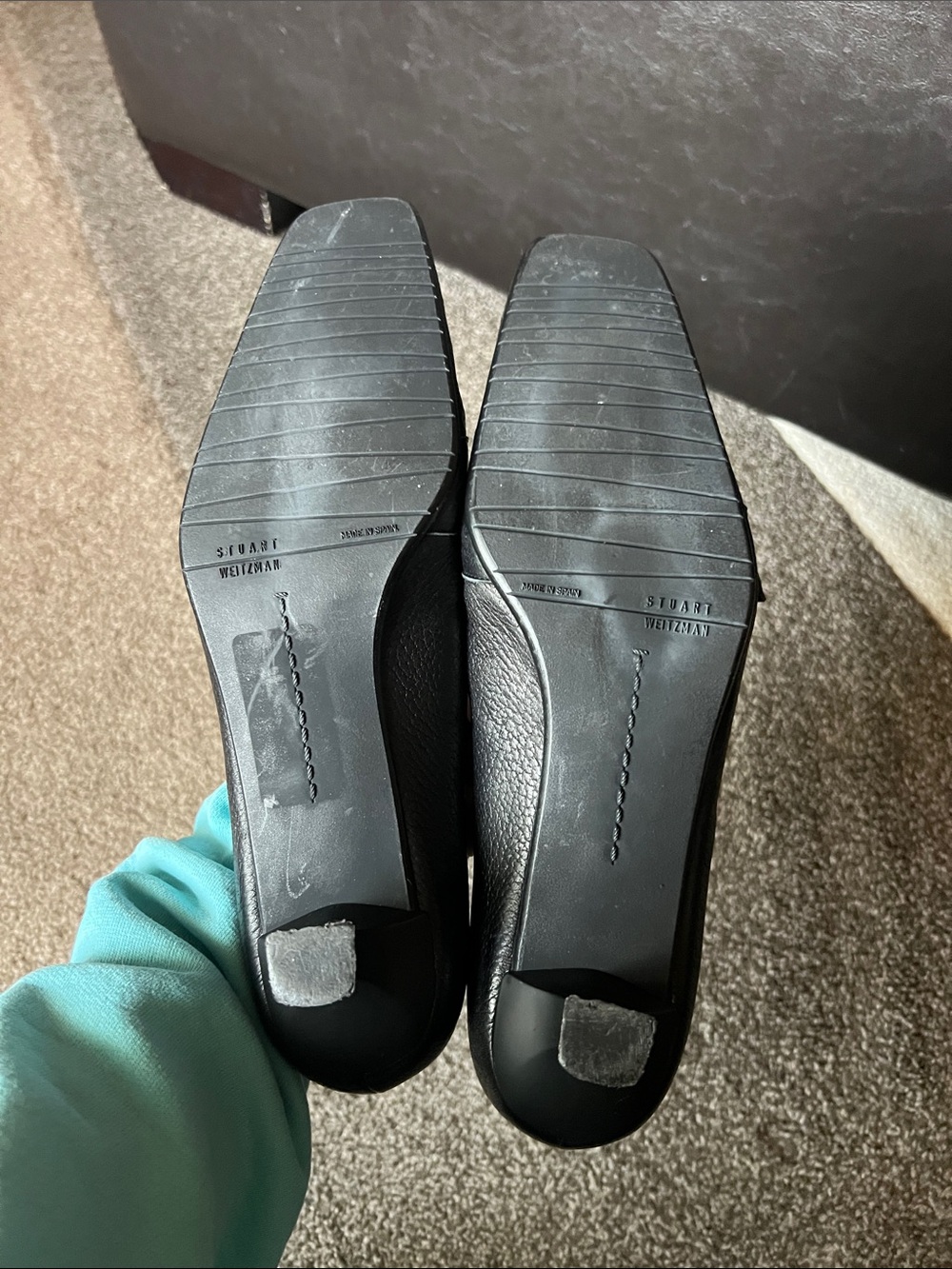 Stuart Weitzman Black Buckle Loafers - 9 - Picture 8 of 10